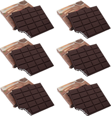 Asera 6 Pcs Chocolate shape Scented Notebook Regular Diary Rule 80 Pages(Chocolate, Pack of 6)