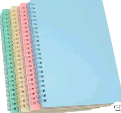 shivay Spiral binding notebook A4 Notebook Ruled Spiral binding notebook 300 Pages(White, Pack of 2)