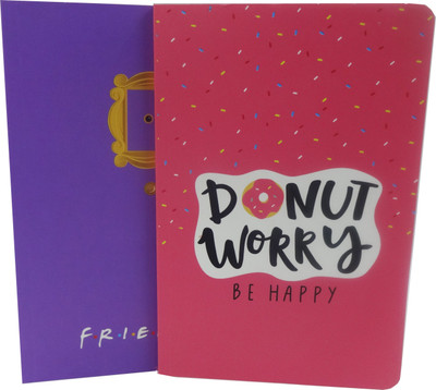 Vara Decor Handcrafted Diary A5 Diary ruler 50 Pages(Multicolor)