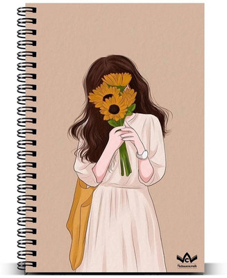 athaavicraft spiral notebook A5 Notebook unruled 160 Pages(Multicolor)