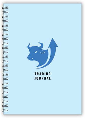 TimeWise Stock Market Trading Journal Notebook Day Trade Log A4 Journal Unruled 136 Pages(Light Blue)