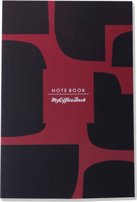MyOfficeDesk Checked Series: Journal/ Diary notebook A5 Diary Ruled 164 Pages(Red Black)