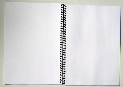 scruton spiral A4 Notebook plain 200 Pages(White)