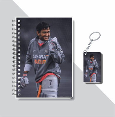 craft maniacs INDIAN CRICKET TEAM 2024 NOTEBOOK COLLECTION A5 Notebook RULED 160 Pages(White)