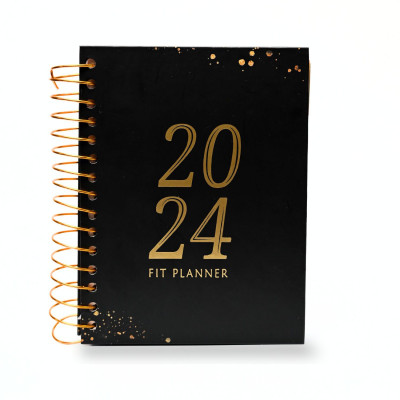 Aethon 2024 Regular Planner Ruled 213 Pages(Black)