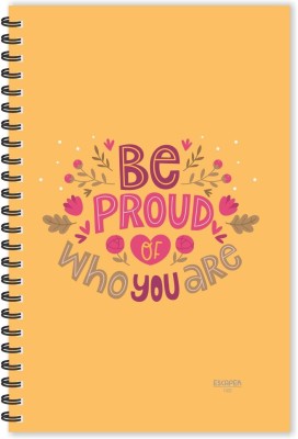 SADAFAL Be Proud A5 Diary Ruled 160 Pages(Multicolor)