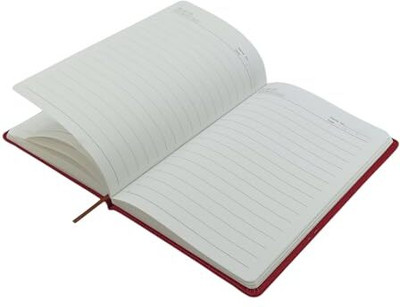 Gold Leaf Hardcover Notebook with Elastic Strap A5 Diary Ruled 192 Pages(Maroon)