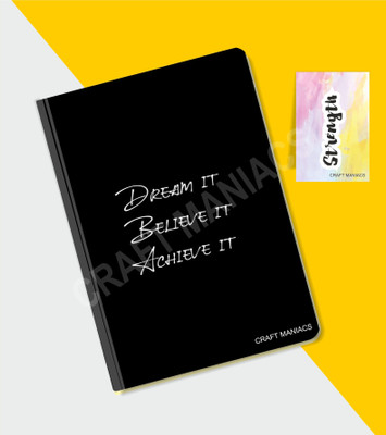 craft maniacs GLUEBIND DIARY A5 Diary RULED 100 Pages(Multicolor)