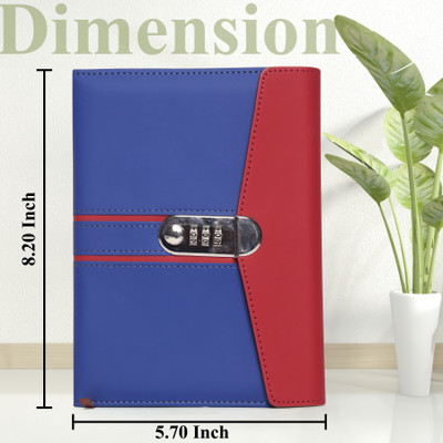 Wishbone Number Lock A5 Diary RULED 224 Pages(Blue)