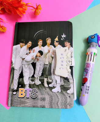 Paper Bear BT21 Regular Diary Designer 80 Pages(Black, Pack of 2)