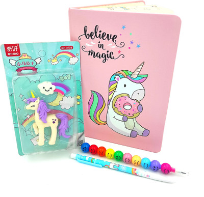 poksi Combo A5 Gift Set Ruled 100 Pages(Multicolor, Pack of 4)