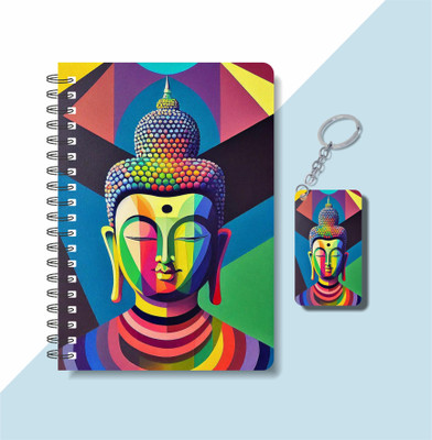 craft maniacs 2023 GOD DIARY + KEYCHAIN A5 Diary RULED 160 Pages(Multicolor)
