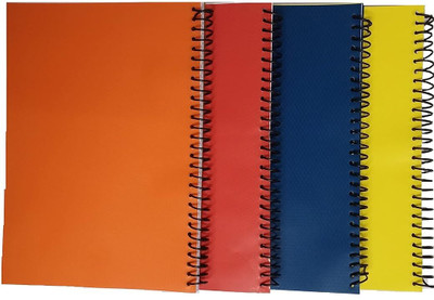 acme creation A-4 Notebook Unruled 200 Pages/ Plain Register For Students A4 Note Book Unruled 200 Pages(Multicolor, Pack of 4)