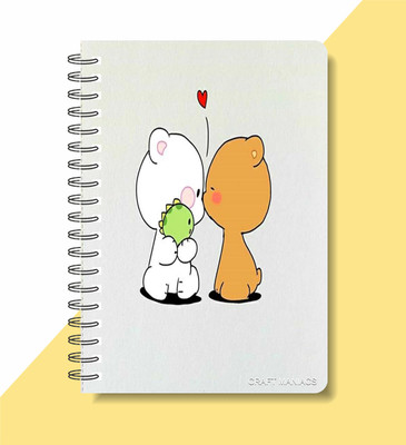 craft maniacs MILK & MOCHA 2023 COLLECTION A5 Notebook RULED 160 Pages(Multicolor)