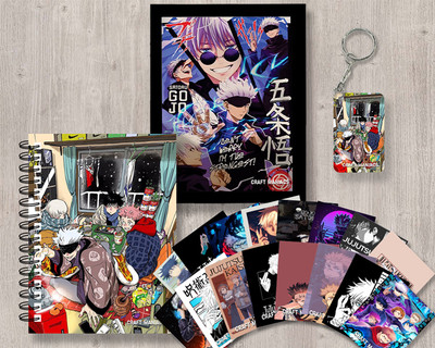 craft maniacs JUJUTSU KAISEN GIFTING SET A5 Notebook RULED 120 Pages(White)