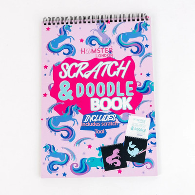 hamster london Scratch NoteBook Unicorn Regular Notebook Ring Bound 100 Pages(Multicolor)