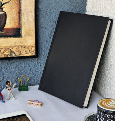 TORTUGA Hardbound notebook Diary Ruled Notebook A5 Notebook Ruled 160 Pages(Black)