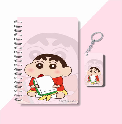 craft maniacs SHINCHAN 2025 NOTEBOOK COLLECTION A5 Diary RULED 160 Pages(White)