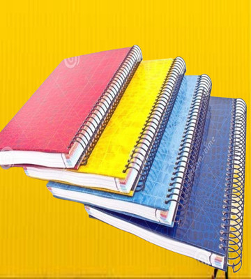 UNIQPAL NOTEBOOK A4 Note Book RULED / single line 200 Pages(Multicolor, Pack of 4)