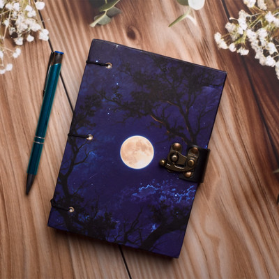 NIZAM HANDICRAFT 1 A5 Diary unruled 200 Pages(Purple)