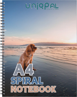 UNIQPAL SET OF 1 A4 Notebook UNRULED 200 Pages(Multicolor)