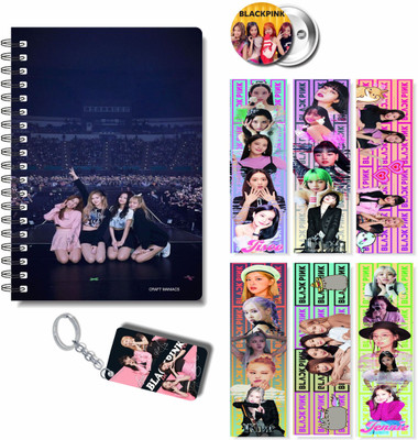 craft maniacs 2023 BLACKPINK DIARY & 3 FREEBIE COLLECTION A5 Diary RULED 160 Pages(BLACKPINK SPECIAL)