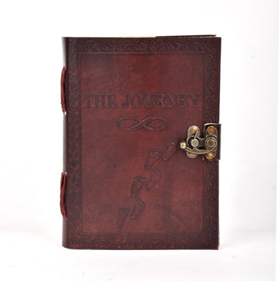 Bonjour Store Pedemilan Pure Demon Angle Embossed Leather Handmade Diary A5 Diary 200 200 Pages(Wine)