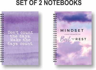 ROT RIX combo of 2 Notebooks A5 Diary Ruled 144 Pages(Multicolor, Pack of 2)