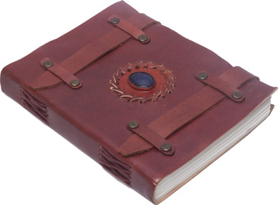 Rjkart Handmade Leather Dairy A5 Diary Unruled 200 Pages(Brown)