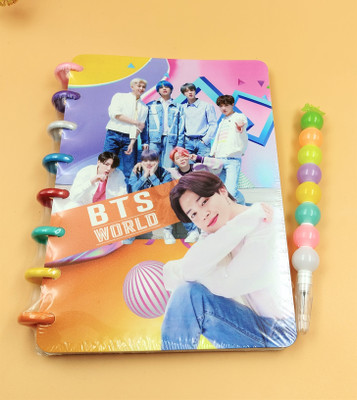 Paper Bear BTS A4 Diary ruled 160 Pages(Multicolor)