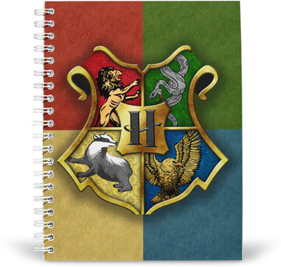 PurpleBees Write Your Own Wizarding Story: Harry Potter Inspired Wiro Blank A5 Diary A5 Diary Unruled 160 Pages(Multicolor)