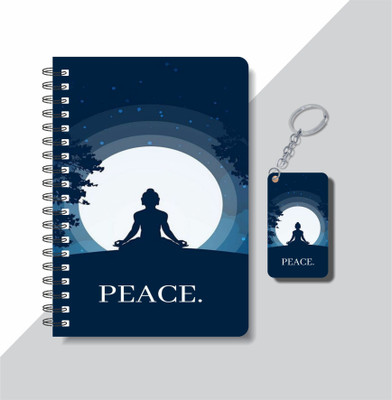 craft maniacs 2023 GOD DIARY + KEYCHAIN A5 Diary RULED 160 Pages(Multicolor)