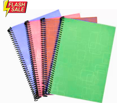 UNIQPAL NOTEBOOK A4 Notebook UNRULED / PLAIN 200 Pages(Multicolor, Pack of 4)