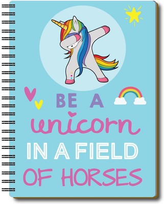 Nourish 12 Month Life Planner A5 Planner/Organizer Ruled 200 Pages(UNICORNHORSES)