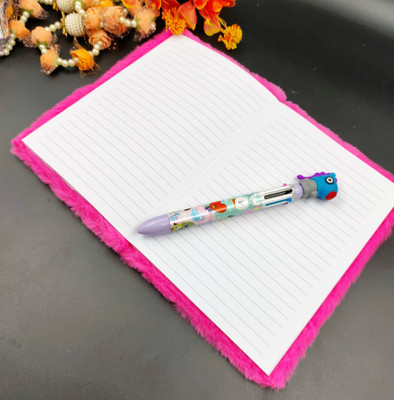 Paper Bear BTS A4 Diary Unrolled 70 Pages(Pink, Pack of 2)