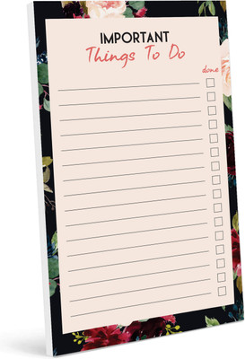 Inkdotpot Daily Planner A5 Planner Unruled 50 Pages(Black)