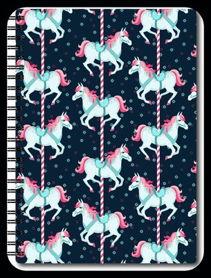 Nourish A5 Size Plain Pages Colourful Graphic Diary_DRY A5 Notebook Unruled 75 Pages(Multicolor)