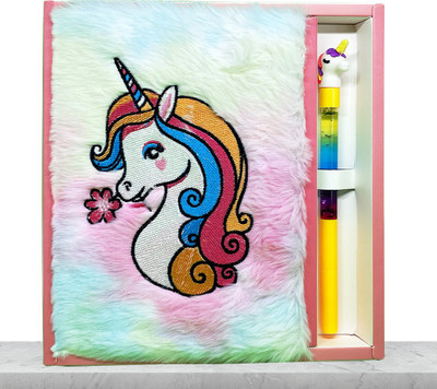 encourage unicorn collections A5 Diary ruled 50 Pages(rainbow)