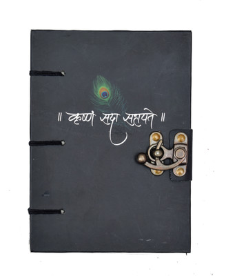 CRAFT CLUB Handcraft Printed Journal A5 Diary unrulled 200 Pages(Black)