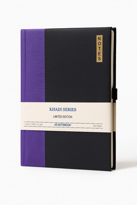 Raghav Collection Basic Office Notebook A5 A5 Diary Ruled / Lined 192 Pages(Purple, Black)