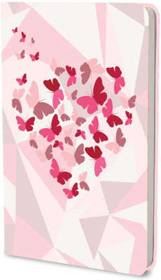 The Red Prints Butterfly Diary for Writing l Notebook for Personal, Professional | Writing Pad A5 Notebook Ruled 200 Pages(Multicolor)