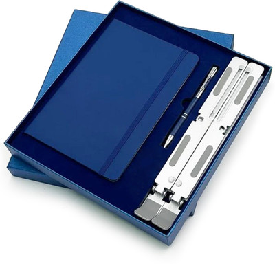 Stargood Innovation Diary Pen Laptop stand A5 Diary Ruled 162 Pages(Blue)