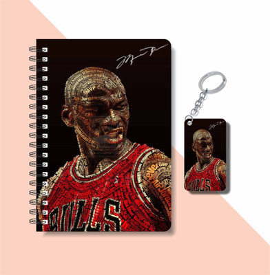 craft maniacs 2023 JORDAN DIARY + KEYCHAIN A5 Notebook RULED 160 Pages(Multicolor)