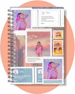 craft maniacs TAYLOR SWIFT COLLECTION A5 Diary RULED 160 Pages(White)
