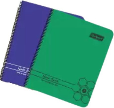 NEELGAGAN Five In One Spiral Note book No.102 Color Page 20 Sheet Each Color Of 5 Book-size Notebook P-3 (22.0 cm x 28.5 cm) Ruled 200 Pages(Multicolor, Pack of 2)