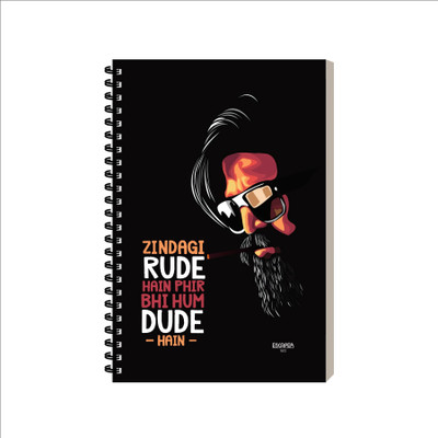 ESCAPER Dialogue Diary A5 Diary Ruled 160 Pages(Jindagi Rude Hain)