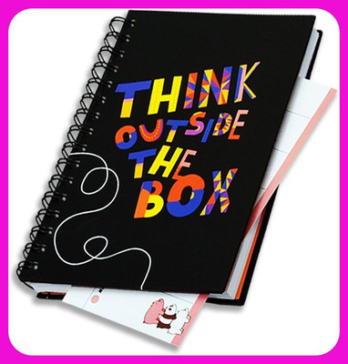 NIZAM HANDICRAFT Notebook for kids , students and office going men Regular Planner Ruled 150 Pages(Black)