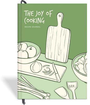7mm Between the Lines Recipe Journal | Make your Own Recipe & Cookbook | My Recipe Book A5 Diary Recipe Spread 192 Pages(Joy of Cooking - Jade)