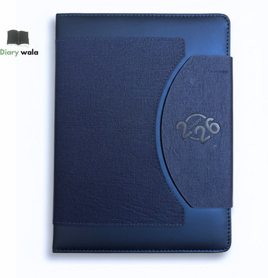 Diarywala 2026 B5 Diary RULED 192 Pages(ROYAL BLUE)
