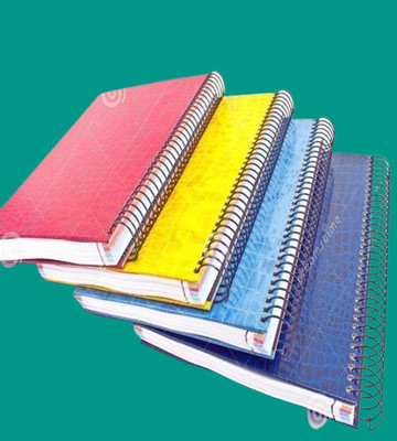 UNIQPAL NOTEBOOK A4 Notebook RULED / Line 200 Pages(Multicolor, Pack of 4)
